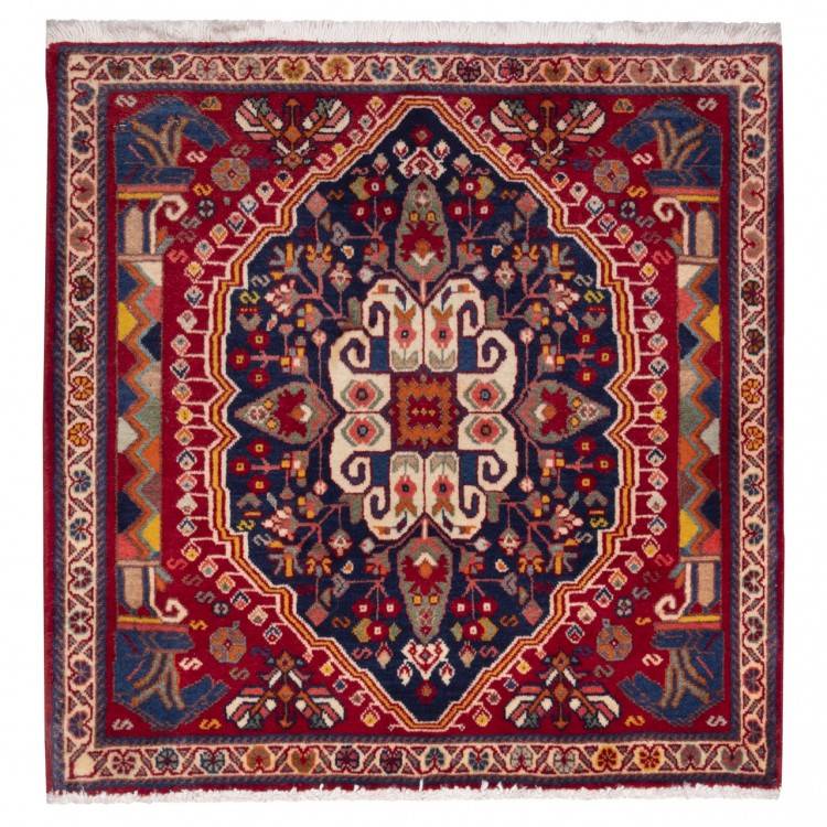 Tapis persan Qashqai fait main Réf ID 705404 - 64 × 65