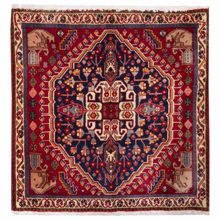 Tapis persan Qashqai fait main Réf ID 705402 - 62 × 63