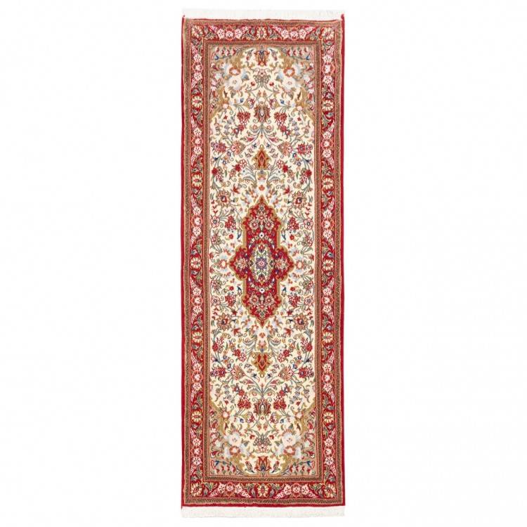 Tappeto persiano Qom annodato a mano codice 152479 - 68 × 200