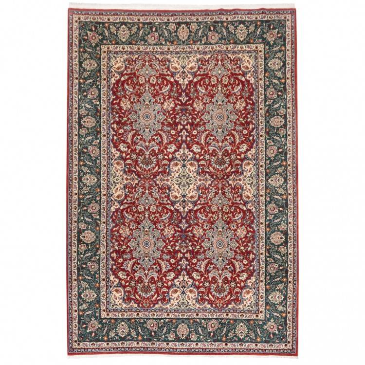 Tapis persan Yazd fait main Réf ID 152551 - 204 × 306