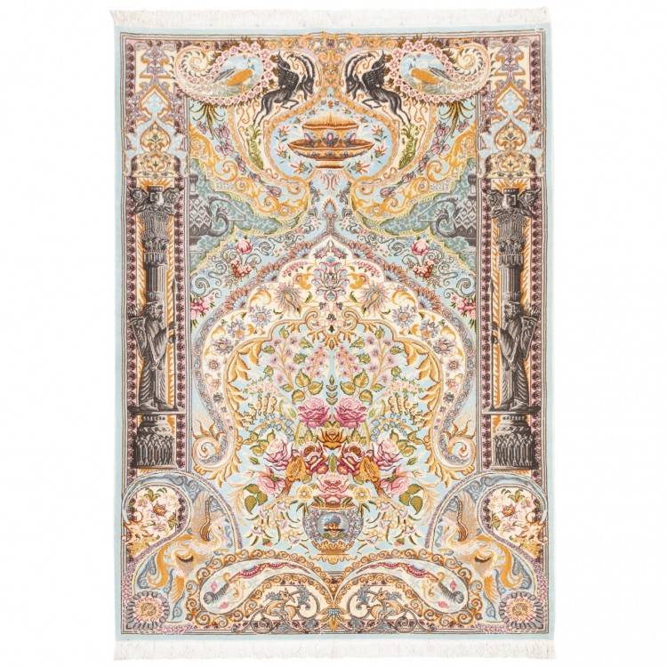 Tapis persan Semnan fait main Réf ID 152572 - 135 × 190