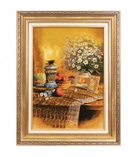 イランの手作り絵画絨毯 タブリーズ 番号 903438