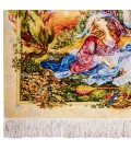 イランの手作り絵画絨毯 タブリーズ 番号 903535
