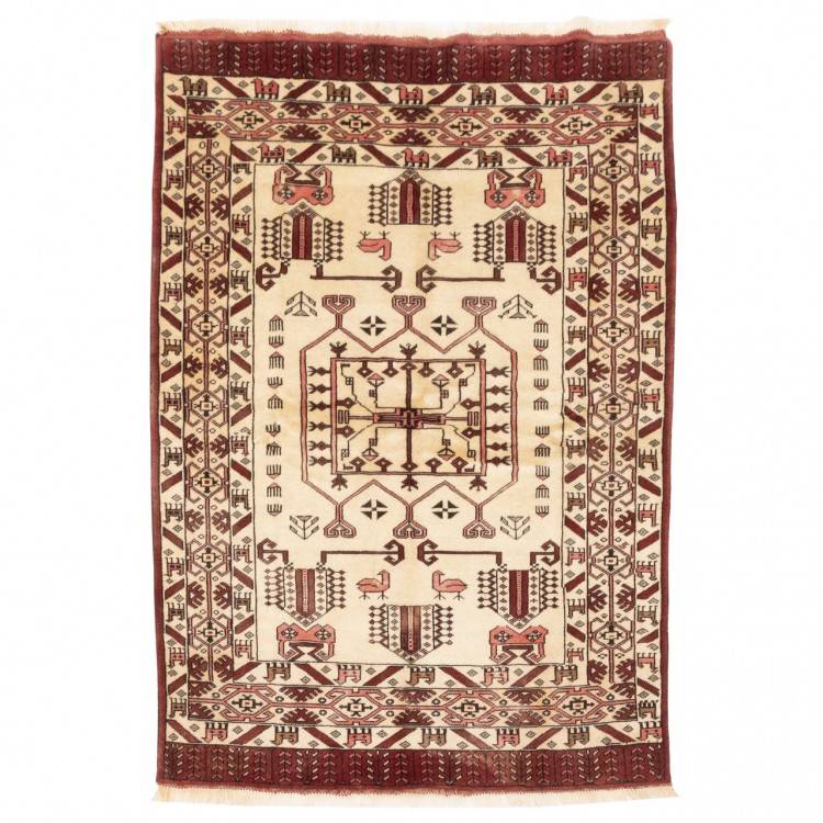 Tapis persan Turkmène fait main Réf ID 152510 - 103 × 146