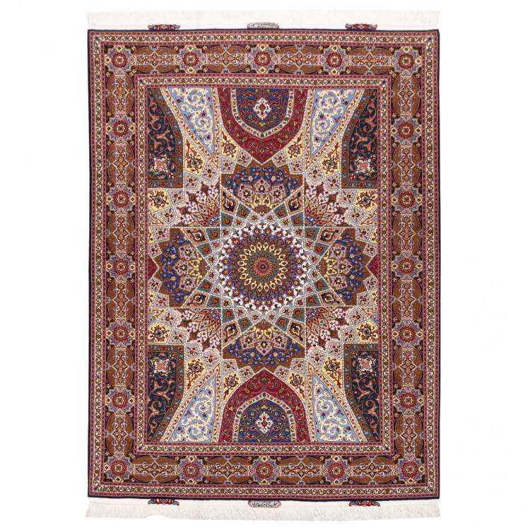 Tapis persan Tabriz fait main Réf ID 152611 - 153 × 208