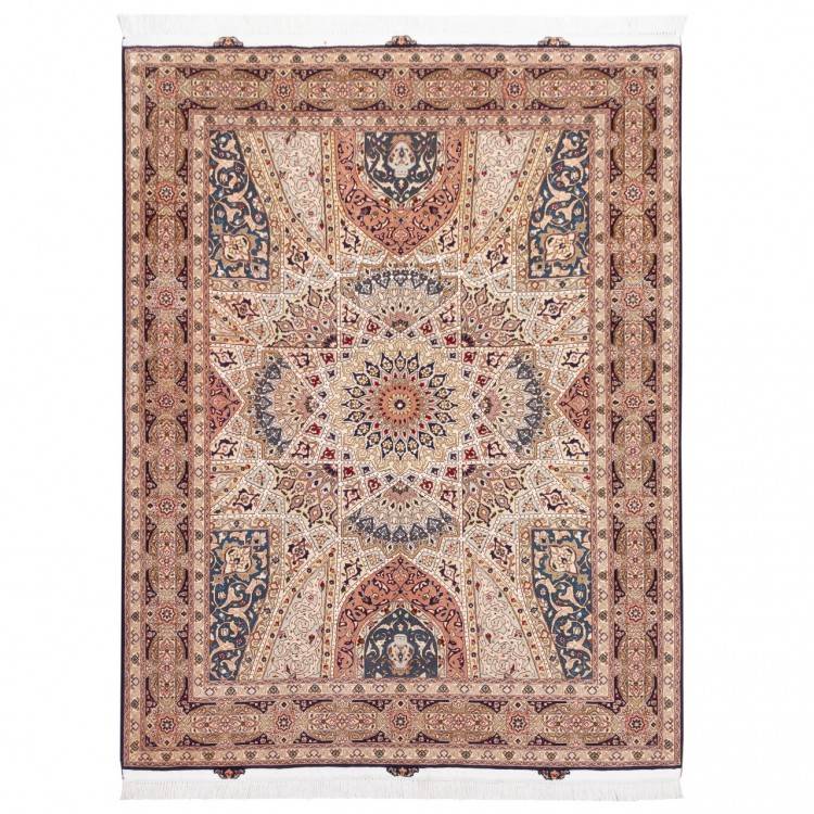 Tapis persan Tabriz fait main Réf ID 152616 - 150 × 194