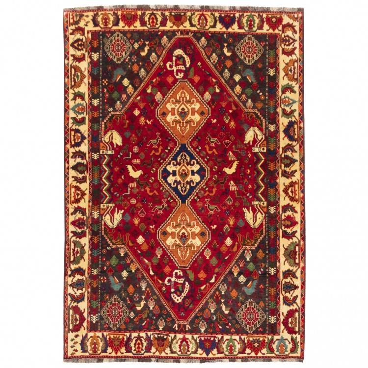 Tapis persan Shiraz fait main Réf ID 131008 - 174 × 260