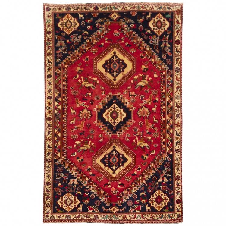 Tapis persan Fars fait main Réf ID 131011 - 205 × 315