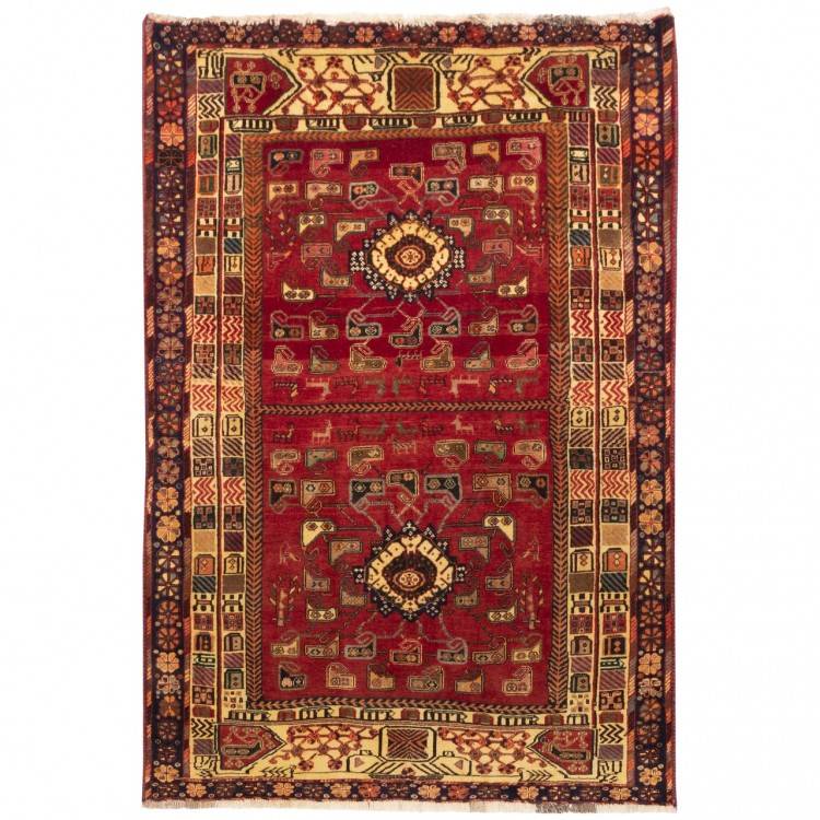 Tapis persan Fars fait main Réf ID 131025 - 140 × 203