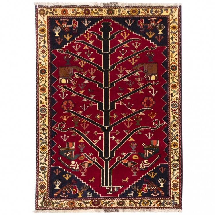 Tapis persan Fars fait main Réf ID 131030 - 127 × 174