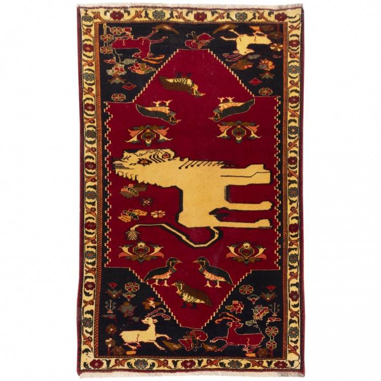 Tapis persan Fars fait main Réf ID 131032 - 114 × 187