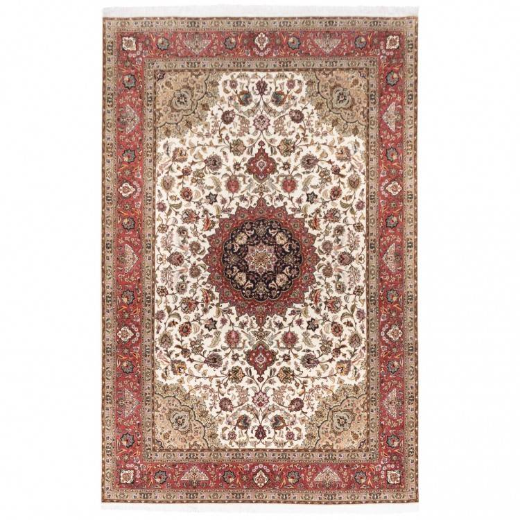 Tapis persan Tabriz fait main Réf ID 152646 - 202 × 310