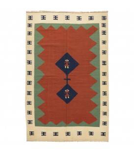 El Dokuma Kilim Fars 171978 - 153 × 232