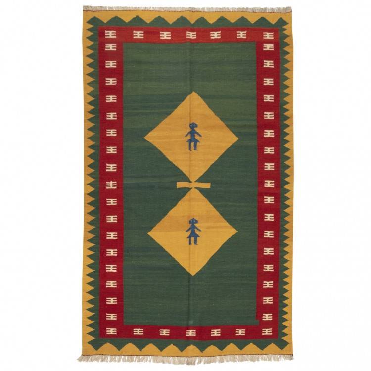 El Dokuma Kilim Fars 171979 - 157 × 257