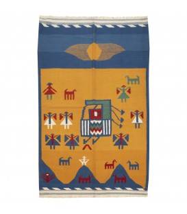 El Dokuma Kilim Fars 171981 - 156 × 245