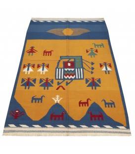 El Dokuma Kilim Fars 171981 - 156 × 245