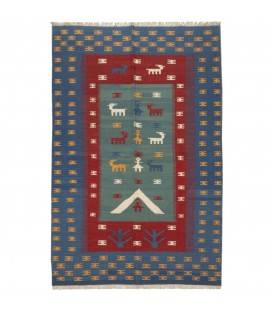 Kilim persan Fars fait main Réf ID 171985 - 146 × 224