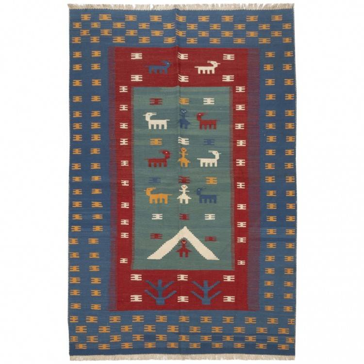 Kilim persan Fars fait main Réf ID 171985 - 146 × 224