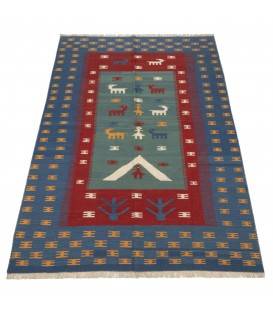 Kilim persan Fars fait main Réf ID 171985 - 146 × 224