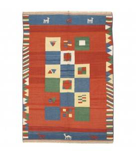 El Dokuma Kilim Fars 171990 - 166 × 238