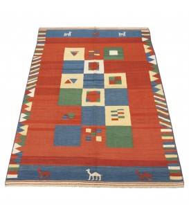 El Dokuma Kilim Fars 171990 - 166 × 238