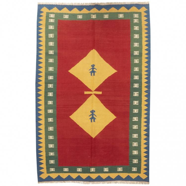 El Dokuma Kilim Fars 171993 - 160 × 245