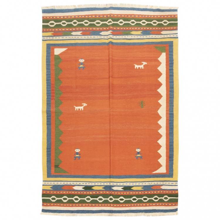 El Dokuma Kilim Fars 172209 - 162 × 242