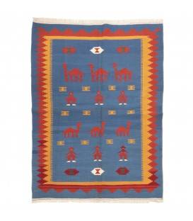 El Dokuma Kilim Fars 172226 - 145 × 190