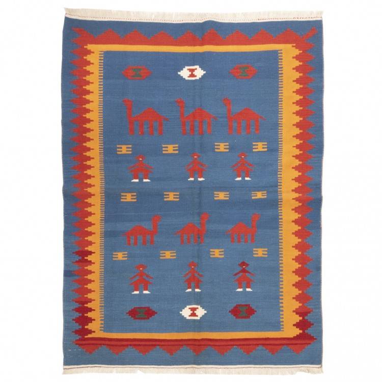 El Dokuma Kilim Fars 172226 - 145 × 190