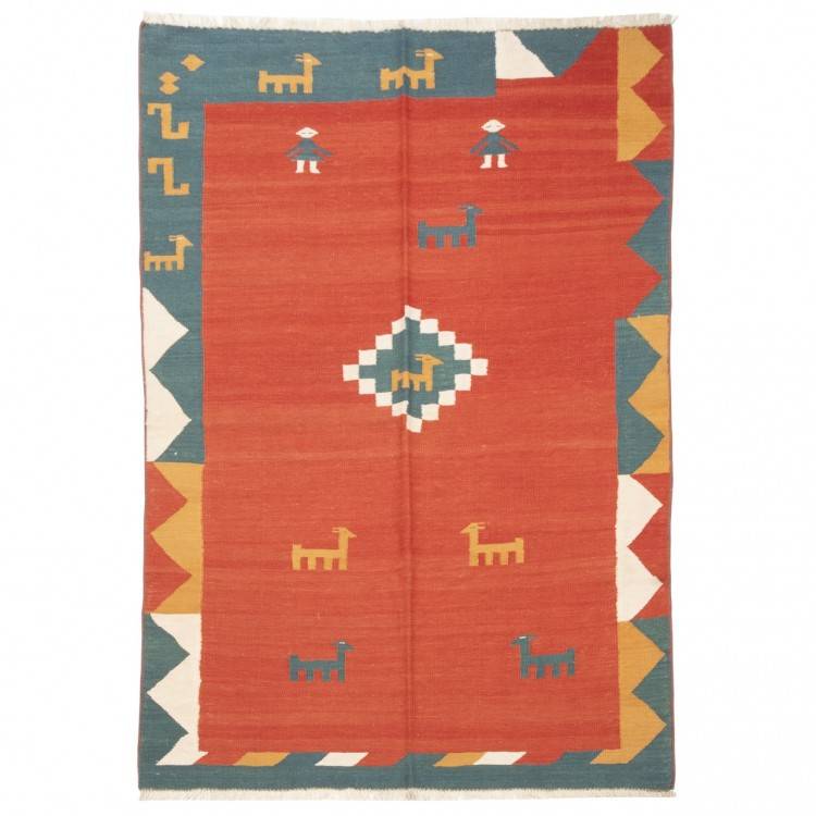 El Dokuma Kilim Fars 172229 - 148 × 203