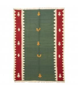 El Dokuma Kilim Fars 172233 - 145 × 200