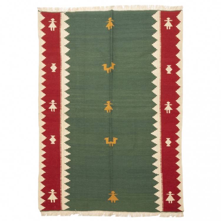 El Dokuma Kilim Fars 172233 - 145 × 200