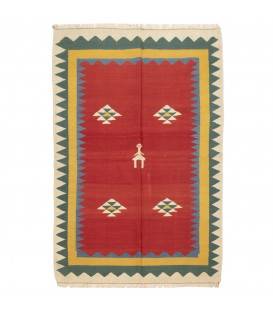 El Dokuma Kilim Fars 172234 - 155 × 220