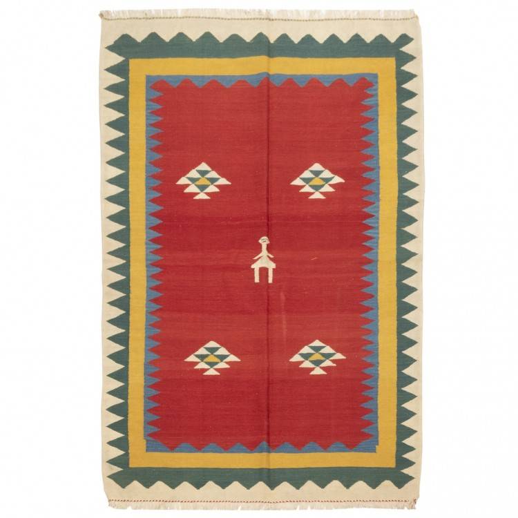 El Dokuma Kilim Fars 172234 - 155 × 220