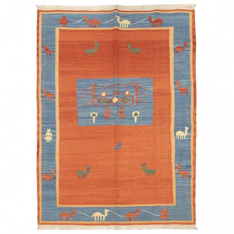 El Dokuma Kilim Fars 172238 - 130 × 176