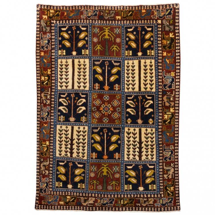 Tapis persan Bakhtiari fait main Réf ID 129223 - 108 × 155