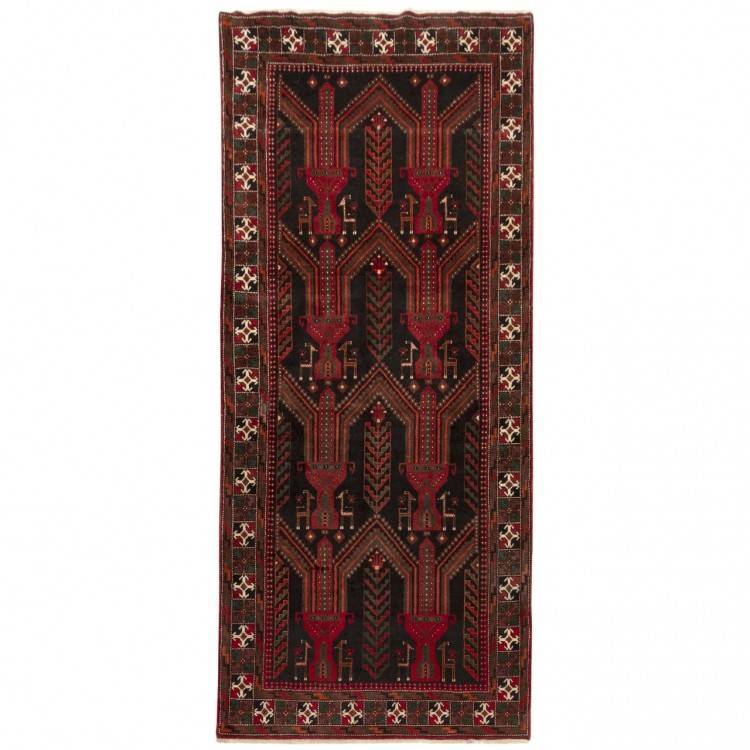 Tappeto persiano Baluch annodato a mano codice 129231 - 130 × 300