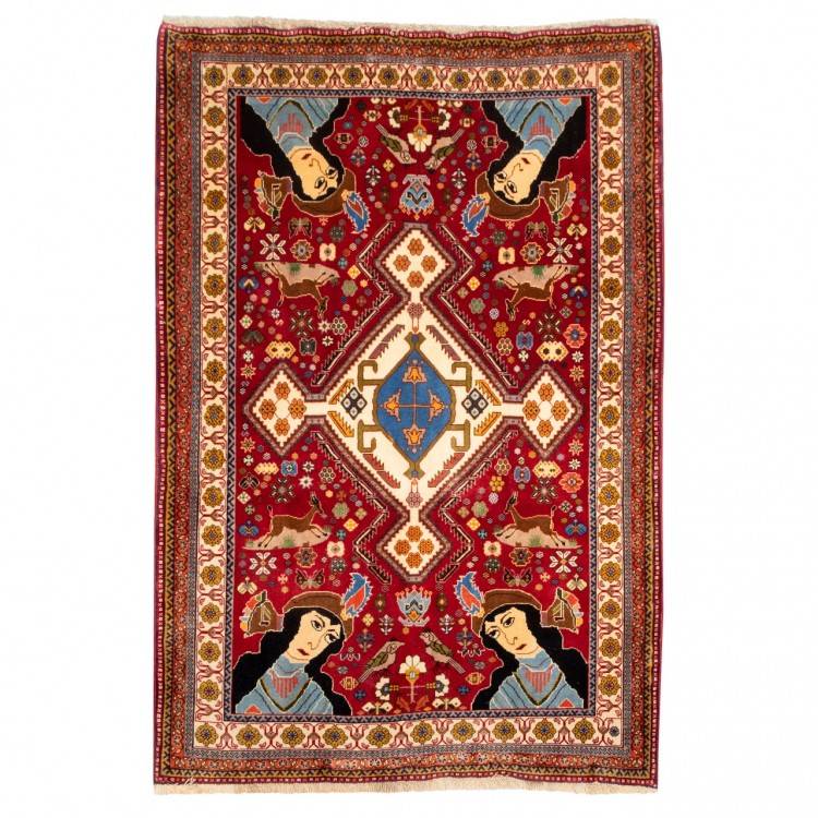 Tapis persan Fars fait main Réf ID 129260 - 124 × 183