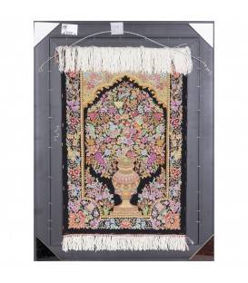 Tableau tapis persan Qom fait main Réf ID 903525