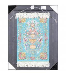 Tableau tapis persan Qom fait main Réf ID 903539