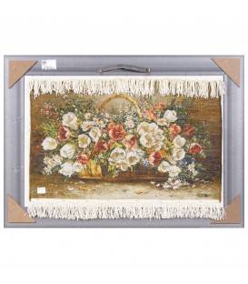 Tableau tapis persan Tabriz fait main Réf ID 903542