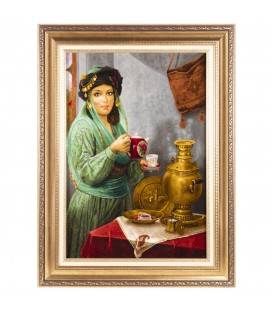 Tappeto persiano Tabriz a disegno pittorico codice 903579