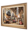Handgeknüpfter Tabriz Bildteppiche Ziffer 903591