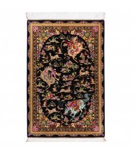 Tableau tapis persan Qom fait main Réf ID 903623