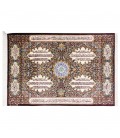 Tableau tapis persan Qom fait main Réf ID 903624